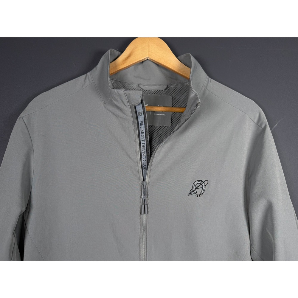 Levelwear Mens Small Piedmont Driving Club Golf Jacket Grey Full Zip Stretch